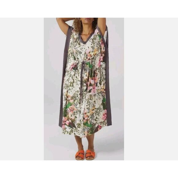 Plus Sz 2X/3X Stretchy Jersey Knit Comfy Muumuu Caftan Dress CAROLE HOCHMAN - Picture 1 of 7